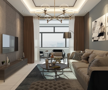 Modern A Living Room-ID:784306053