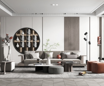 Modern A Living Room-ID:564631944