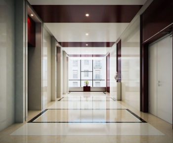 Modern Office Elevator Hall-ID:757806069