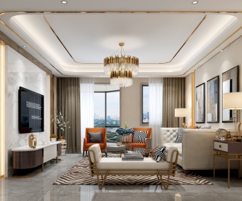 Modern A Living Room-ID:943646916