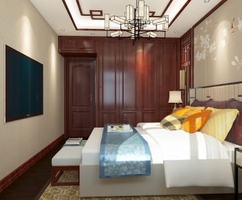 New Chinese Style Bedroom-ID:860032082