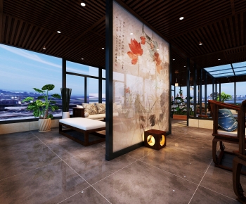New Chinese Style Glass Sun Room-ID:501517061