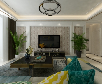 Modern A Living Room-ID:546618942