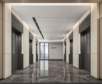 Modern Office Elevator Hall-ID:979526048