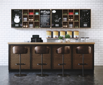 Industrial Style Counter Bar-ID:420917039