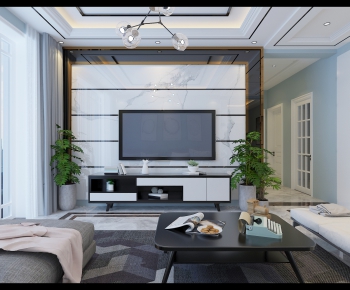 Modern A Living Room-ID:974267016