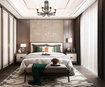 New Chinese Style Bedroom-ID:315221075