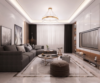 Modern A Living Room-ID:667949917