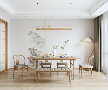 Japanese Style Dining Room-ID:690052991