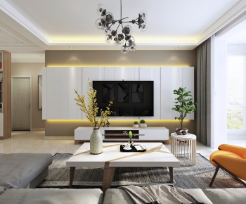 Modern A Living Room-ID:209301955