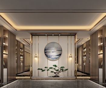 New Chinese Style Hallway-ID:443855056