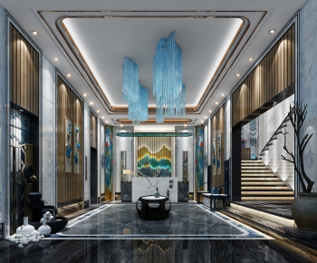 New Chinese Style Lobby Hall-ID:970897916