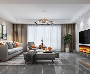 Modern A Living Room-ID:316426042