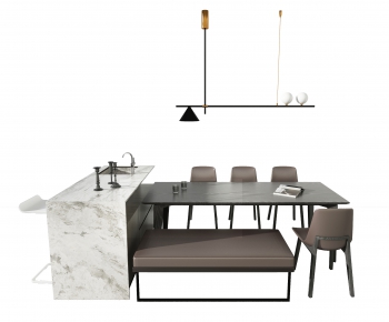 Modern Dining Table And Chairs-ID:457714088