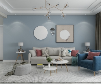 Nordic Style A Living Room-ID:822355033