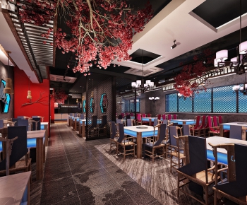 New Chinese Style Catering Space-ID:795236113