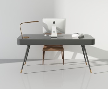 Modern Computer Desk And Chair-ID:520934103