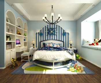 Mediterranean Style Children's Room-ID:593910274