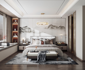 New Chinese Style Bedroom-ID:480158092