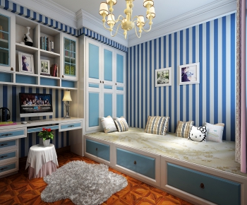 Mediterranean Style Children's Room-ID:334676989