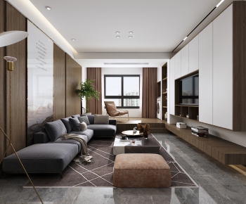 Modern A Living Room-ID:337272885