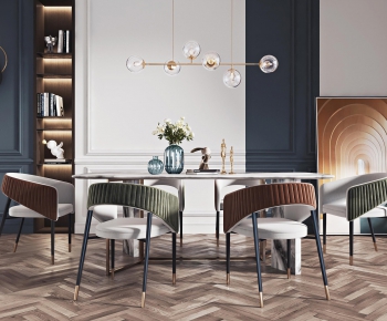 Modern Dining Table And Chairs-ID:386266952