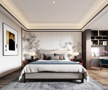 New Chinese Style Bedroom-ID:661787999