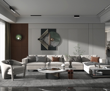 Modern A Living Room-ID:934429242