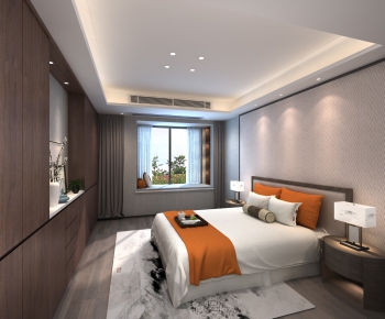 New Chinese Style Bedroom-ID:186501988