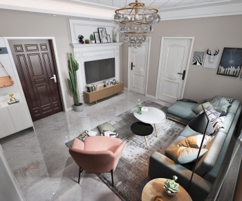 Nordic Style A Living Room-ID:605230096