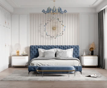Simple European Style Bedroom-ID:520178086