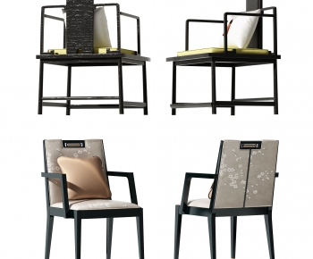 New Chinese Style Single Chair-ID:583900935