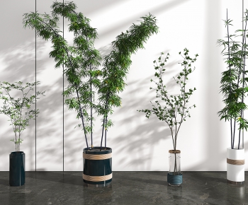 现代落地绿植盆栽组合-ID:252130031