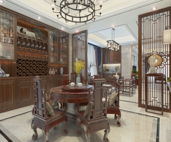 New Chinese Style Dining Room-ID:278599026