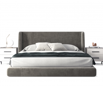 Modern Double Bed-ID:830250981