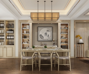 New Chinese Style Dining Room-ID:401810881