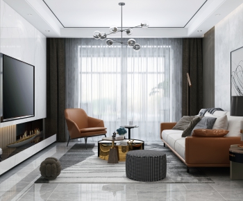 Modern A Living Room-ID:335457094