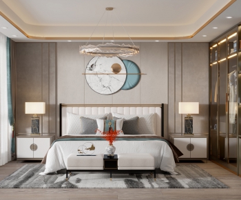 New Chinese Style Bedroom-ID:204034097