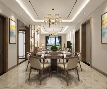 New Chinese Style Dining Room-ID:276639551