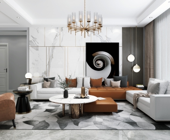 Modern A Living Room-ID:912496092