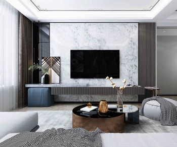 Modern A Living Room-ID:673220298