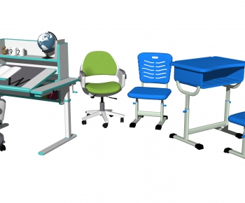 现代儿童书桌椅 学习课桌-ID:489668852