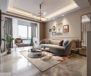 Modern A Living Room-ID:125714069