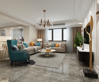 Modern A Living Room-ID:813654906