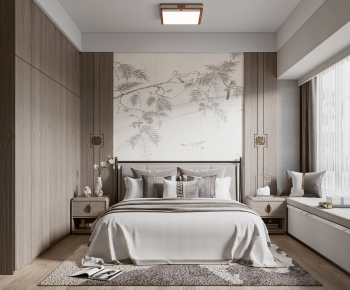 New Chinese Style Bedroom-ID:629498004