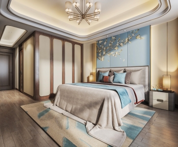 New Chinese Style Bedroom-ID:247065076