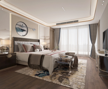 New Chinese Style Bedroom-ID:557444101