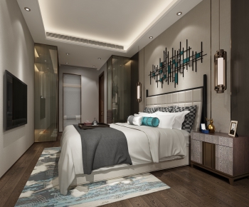 New Chinese Style Bedroom-ID:845602042