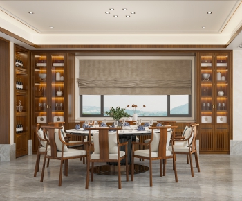 New Chinese Style Dining Room-ID:940731058