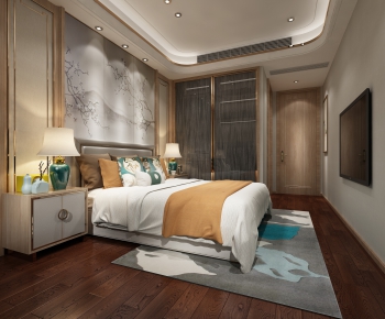 New Chinese Style Bedroom-ID:158462057